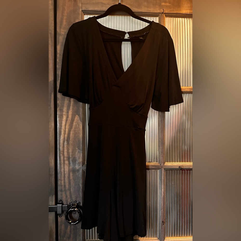 Torrid Black 3/4 Sleeve romper Dress